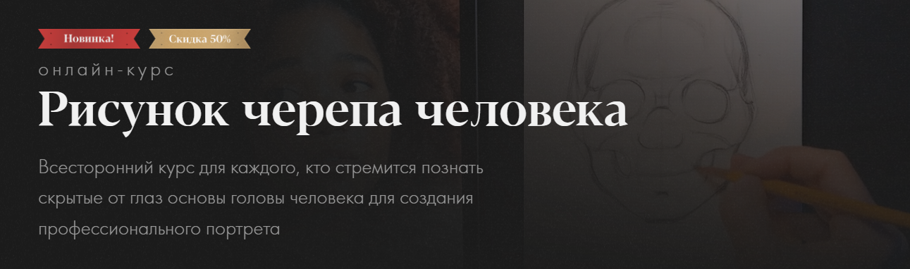 Академика Евгения Банник ― Рисунок черепа человека 2021 слив курса