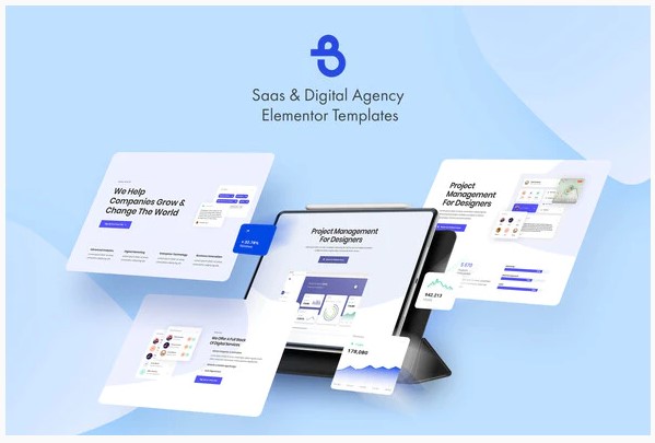 Themeforest Burto - Saas & Digital Agency Elementor Template Kit слив курса