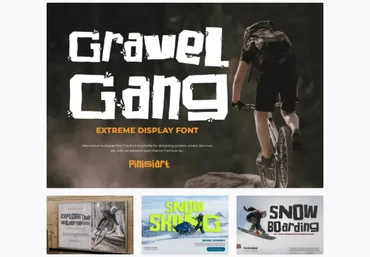 Elements.Envato Gravel Gang Font 2021 слив