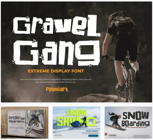 Elements.Envato Gravel Gang Font 2021 слив курса