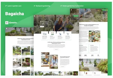 Themeforest Bagaicha - Landscape & Gardening Elementor Template Kit слив