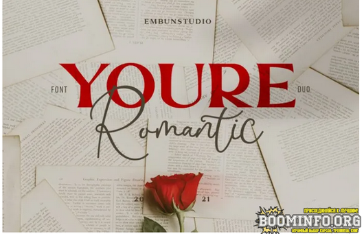 Fontbundles Youre Romantic Font Duo 2021 слив курса