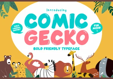 Creativefabrica Comic Gecko Font 2021 слив