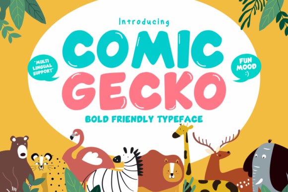 Creativefabrica Comic Gecko Font 2021 слив курса
