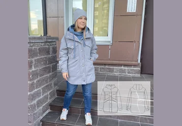 Катя Мхитарян Patterns Шитье Женская куртка-рубашка Wow размеры 40-64 2021 слив