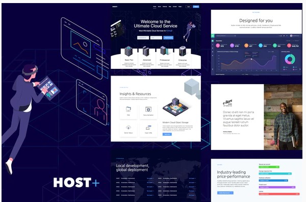 Themeforest Hostplus - Hosting Services Template Kit слив курса