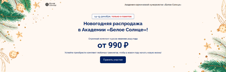 Ю.Снеговая, Е.Куликова, Э.Батталова и др. Белое солнце Новогодняя распродажа 2023 слив курса