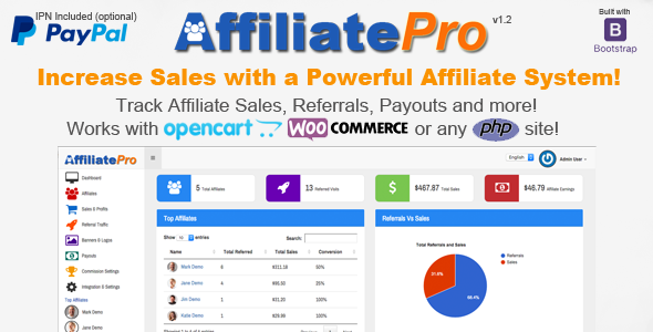 Affiliate Pro - Affiliate Management System скрипт партнерской программы слив курса