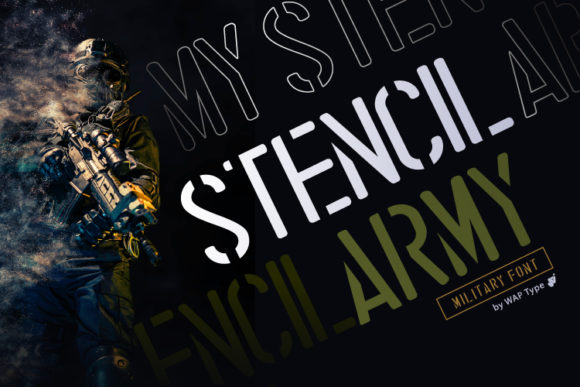 Creativefabrica Stencil Font 2021 слив курса