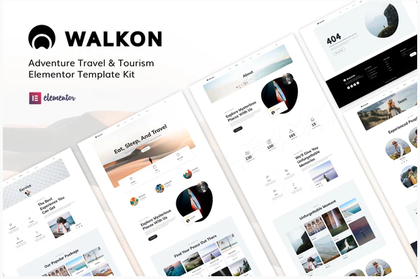 Themeforest WalkOn - Adventure Travel & Tourism Elementor Template Kit слив курса