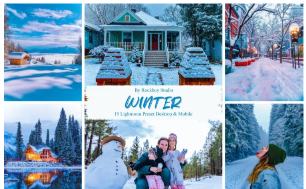 Elements.Envato 15 Winter Lightroom Presets 2021 слив курса