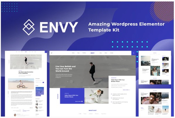 Themeforest Envy - Elementor Template Kit News Magazine слив курса