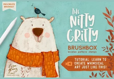 Lisa Glanz Идеальный набор кистей для Procreate. The Nitty Gritty Brushbox For Procreate 2023 слив