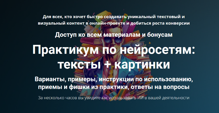 Дмитрий Зверев Практикум по нейросетям: тексты + картинки 2023 слив курса