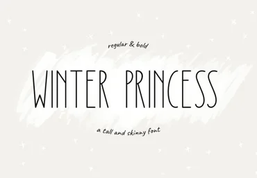 Creativefabrica Winter Princess Font слив