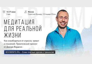 Дэвид Вердези Медитация для реальной жизни 2019 слив