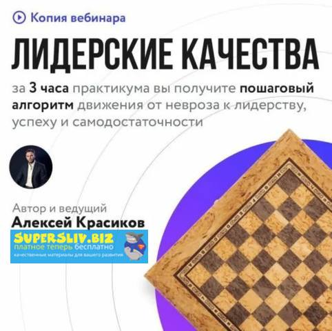 Алексей Красиков Лидерские качества 2019 слив курса