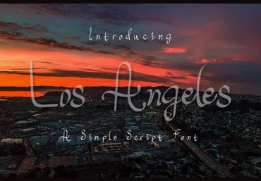 Creativefabrica Los Angeles Font слив
