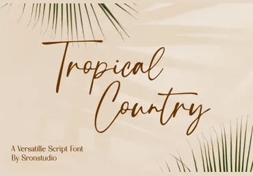 Creativefabrica Tropical Country Font слив