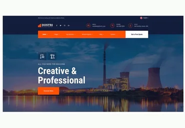 Themeforest Dustri - Factory & Industrial Template Kit слив