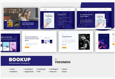 Themeforest Bookup - Book Store Elementor Template Kit скачать слив