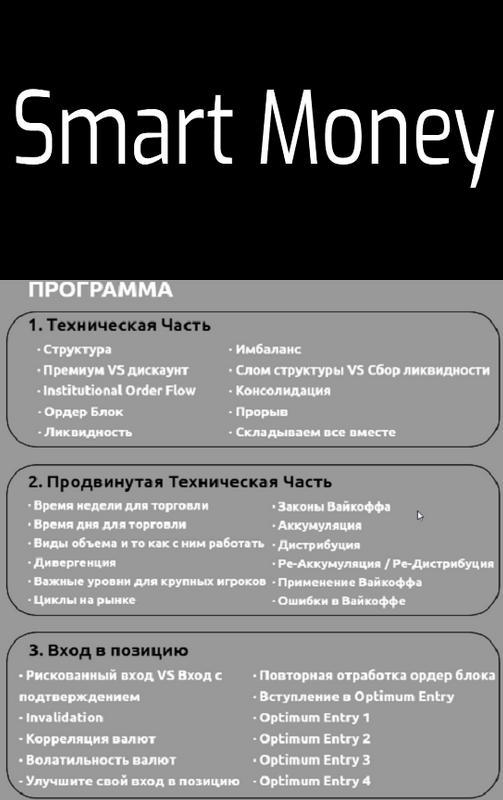 BrooksPorter Smart Money. Блок 2. Пакет «Все включено» 2023 слив курса