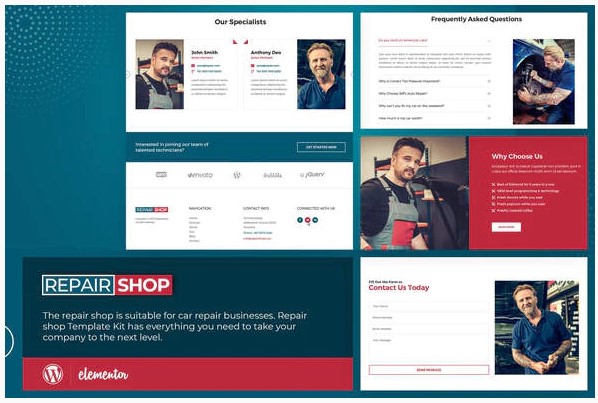 Themeforest Repair Shop - Template Kit слив курса