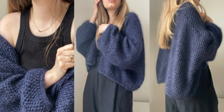 Aegyoknit Вяжи.ру Стильный жакет оверсайз Ppoppo 2024 слив курса