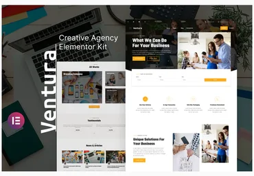 Themeforest Ventura - Creative Agency Elementor Template Kit скачать слив