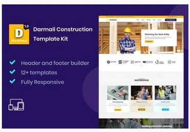 Themeforest Darmali - Construction Template Kit скачать слив