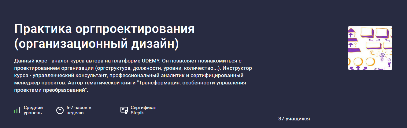 Stepik Никита Сергеев ― Практика оргпроектирования организационный дизайн 2024 слив курса