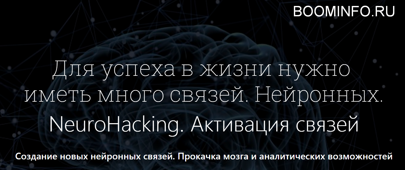 Денис Борисов NeuroHacking. Активация связей золото слив курса