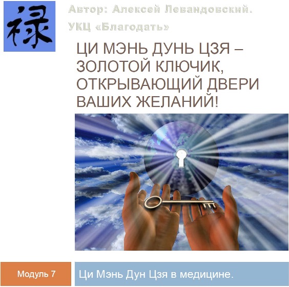 Алексей Левандовский Ци Мэнь в медицине часть 2 Транскрибация 2024 слив курса