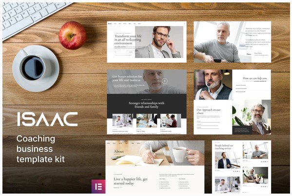 Themeforest Isaac - Business Coaching Elementor Template Kit слив курса