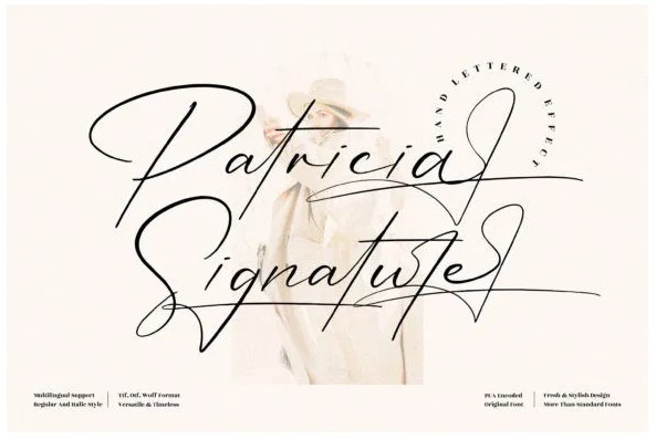 Creativefabrica Patricia Signature Font 2021 слив курса