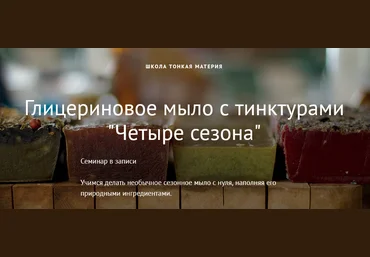 Школа Тонкая Материя Маша Разнер - Глицериновое мыло с тинктурами 2021 слив