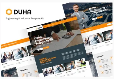 Themeforest Duha - Engineering & Industrial Template Kit слив