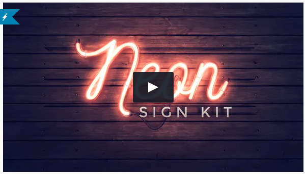 Videohive ThomasKovar Neon Sign Kit - Шаблон для создания неоновых надписей и логотипов 2021 слив курса