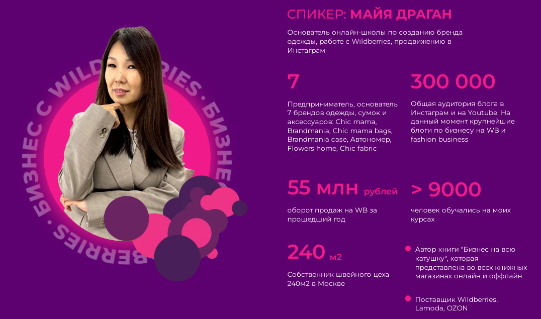 Майя Драган, Вадим Минский Секреты аналитики на Wildberries 2022 слив курса