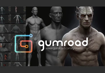Анатомия и дизайн в Zbrush - Gumroad RUS 2014 слив