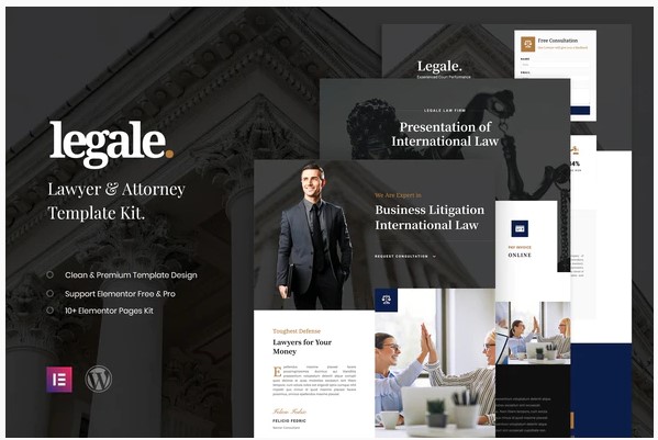 Themeforest Legale - Lawyer & Law Firm Template Kit слив курса