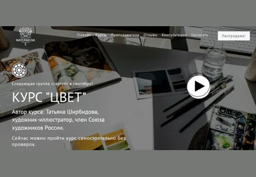 Татьяна Ширбидова Watermedia Курс Цвет 2022 слив