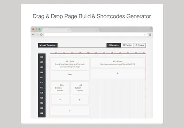 WP Awesome Builder - скрипт для создания страниц методом Drag слив