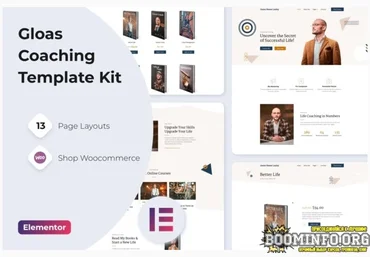 Themeforest Gloas — Coach Speaker & Trainer Template Kit for Elementor слив