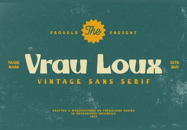 Creativefabrica Vrau Loux Font 2021 слив