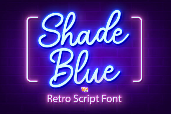 Creativefabrica Shade Blue Font слив курса