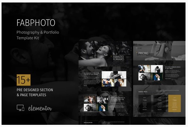 Themeforest FabPhoto - Photography and Portfolio Template Kit слив курса