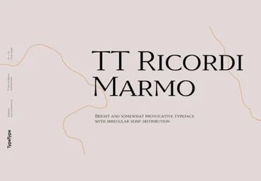 Myfonts TT Ricordi Marmo Font 2021 скачать слив