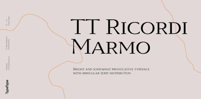 Myfonts TT Ricordi Marmo Font 2021 слив курса