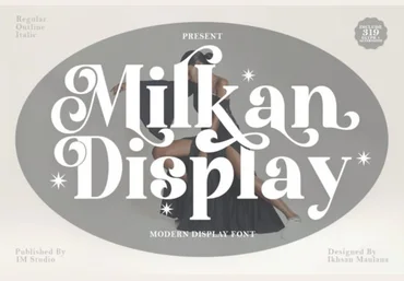 Creativefabrica Milkan Display Font 2021 слив